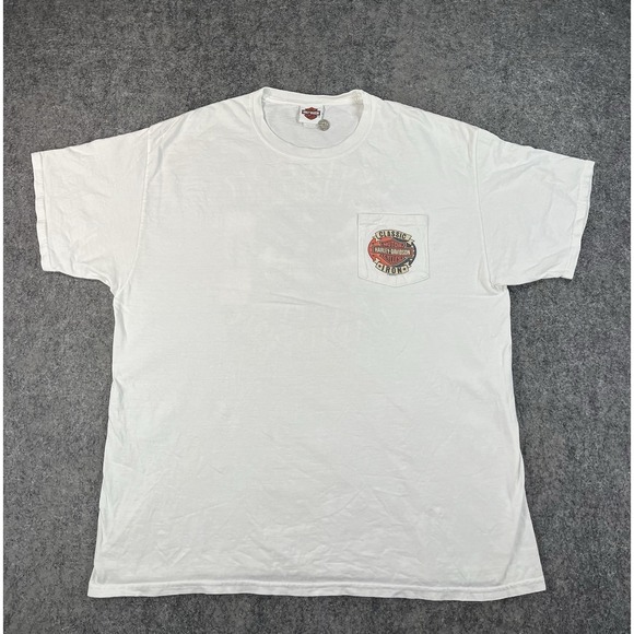 Harley Davidson T-Shirt Mens XL White Bourbon Street New Orleans - Picture 3 of 9
